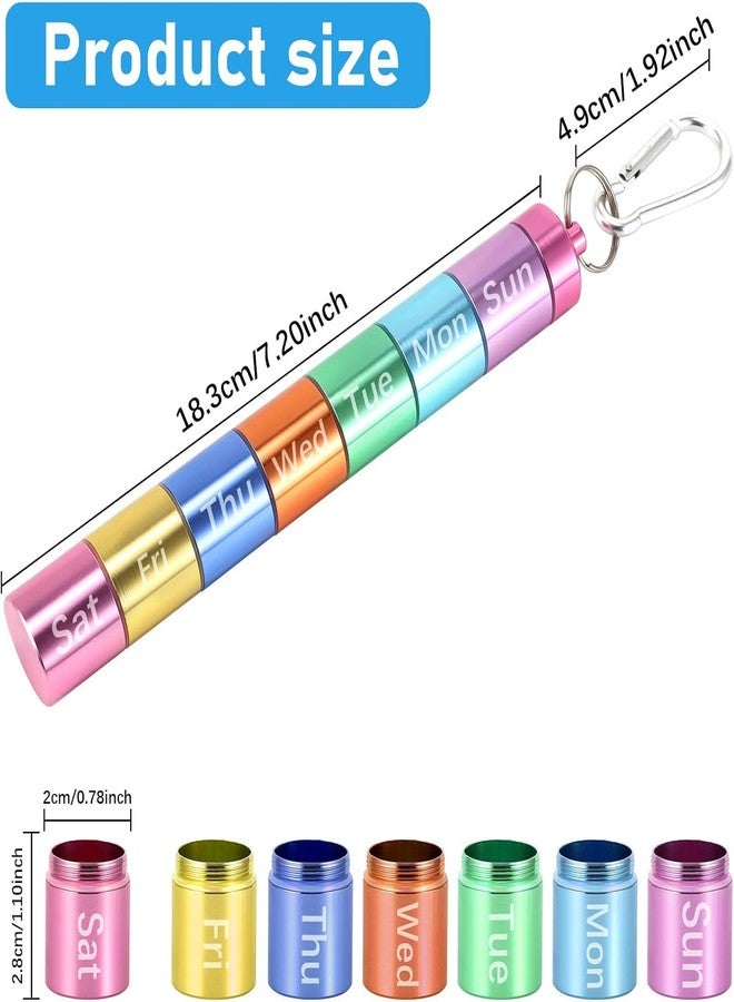 KIDWILL Weekly Pill Organizer Box, Pill Box 7 Day,7 Detachable Portable Waterproof Daily Tablet Case Medicine Organizer with Large Compartment, Travel Pill Container for Supplements, Tablet Organizer Case - Image 2